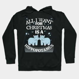 all i want for christmas is a hippopotamus Hoodie